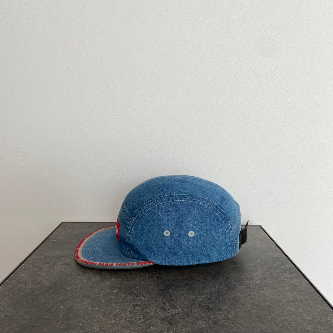 (OS) 슈프림 박스로고 캠프캡 모자 워시드 데님 상품이미지2