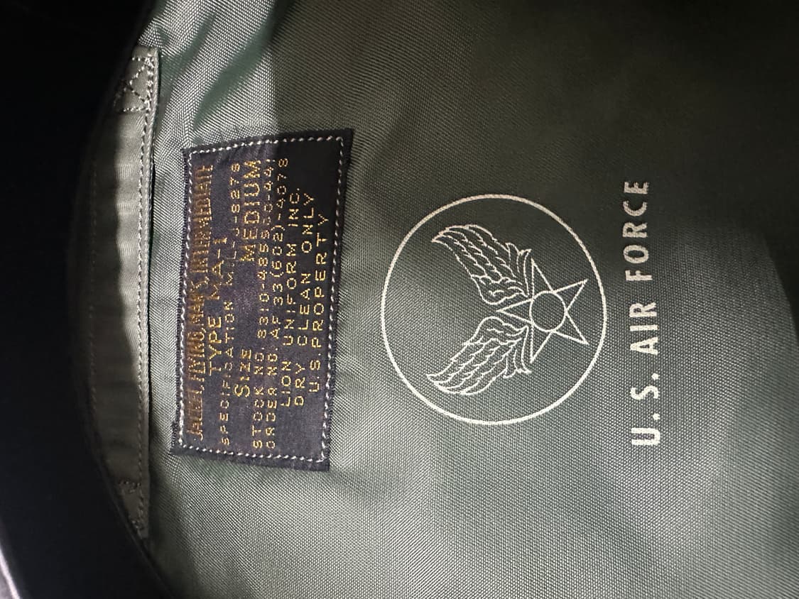 버즈릭슨 라이언유니폼 ma-1 M사이즈 상품이미지4