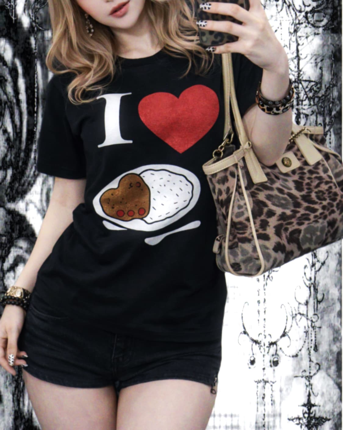 Gyaru Leopard bag 상품이미지3