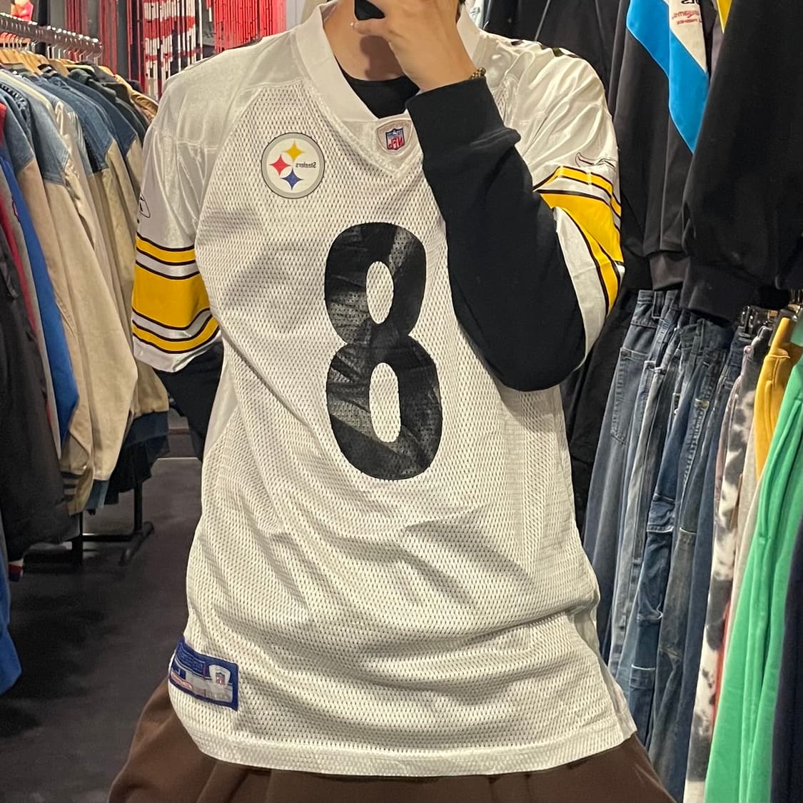 [IM] NFL Steelers 아본테 매독스 No.8 화이트 반팔져지 상품이미지4