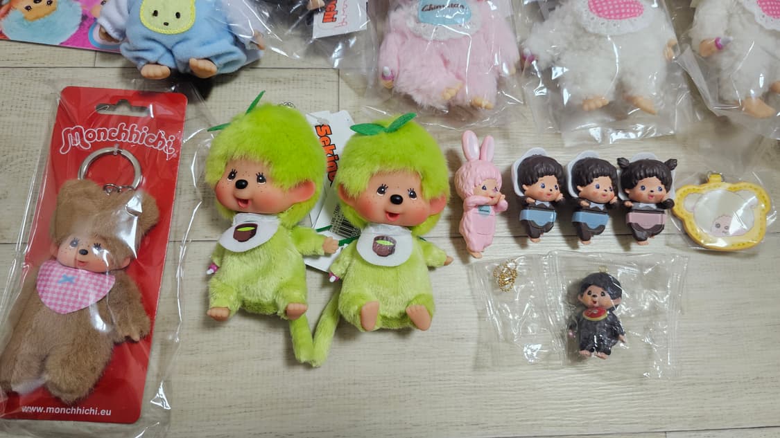 희귀)세키구치 몬치치 인형 키링 소니엔젤 히퍼(시나코.녹차.베어치치 등) 상품이미지4