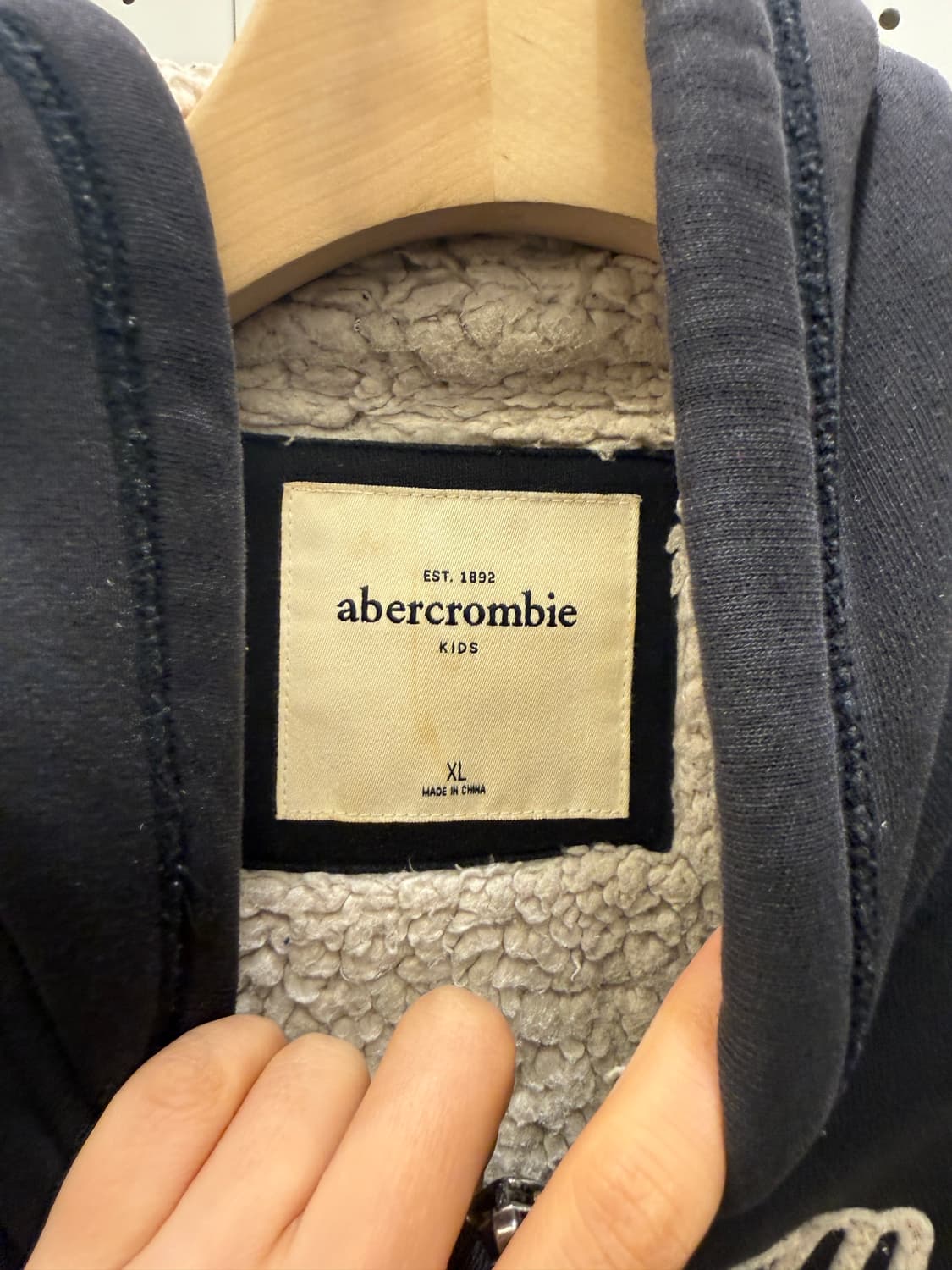 아베크롬비 로고 레터링 후드집업 U1657 상품이미지5