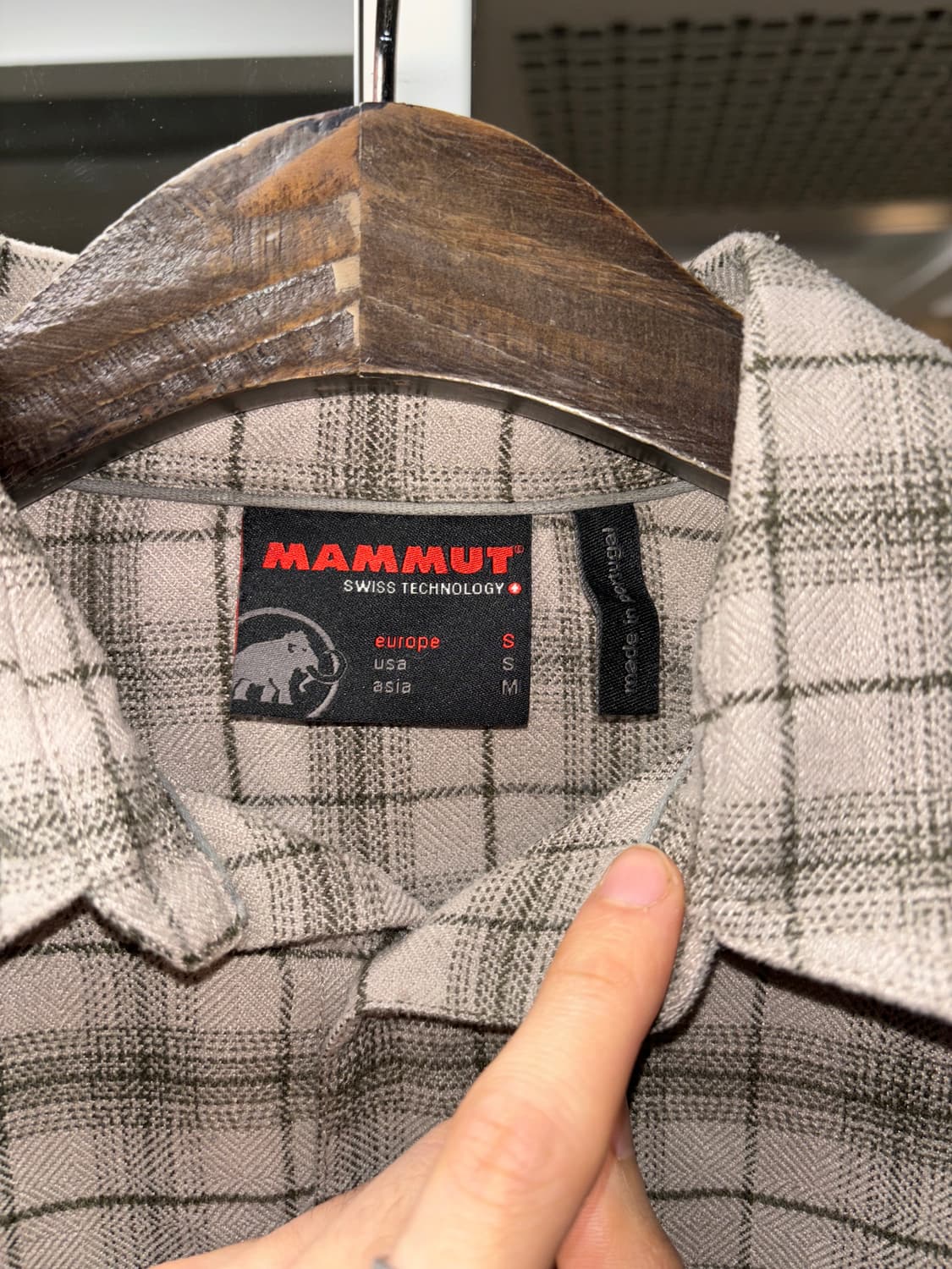 마무트 폴리 체크 셔츠 상품이미지5