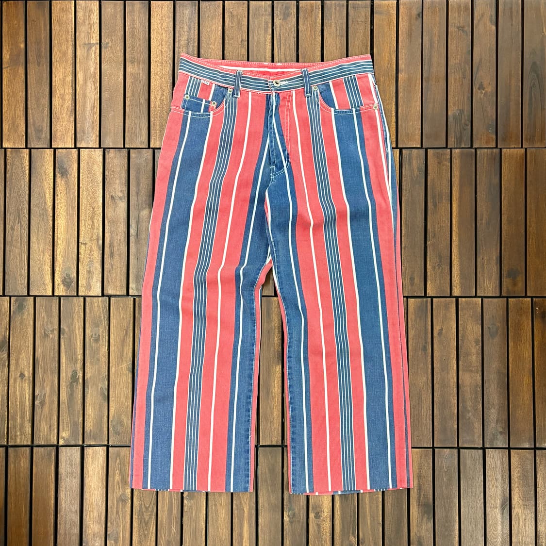 (31) 빈티지 스트라이프 코튼 팬츠 상품이미지1