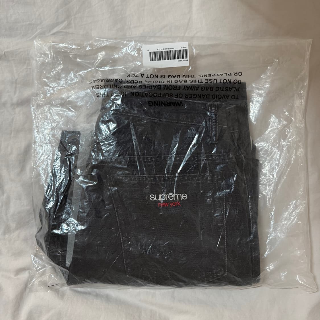 [30] Supreme Baggy Jean Black 슈프림 배기진 상품이미지3