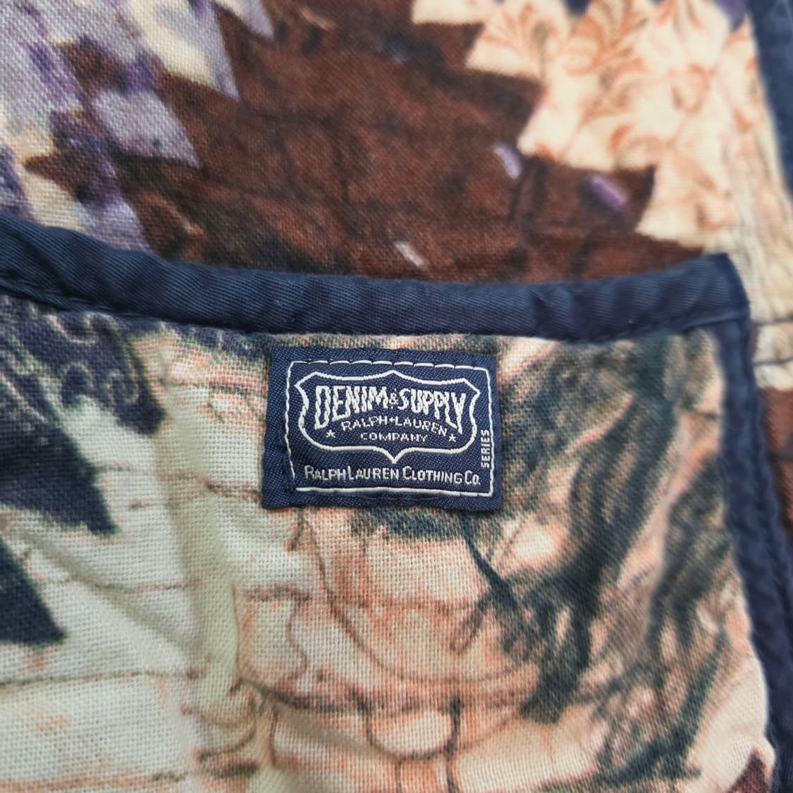폴로 랄프로렌 데님&서플라이 빈티지 패치워크 조끼 베스트 집업 자켓  L 상품이미지3