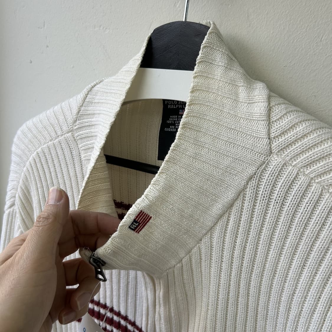 16034 - 폴로 랄프로렌 스트라이프 니트 집업 상품이미지3