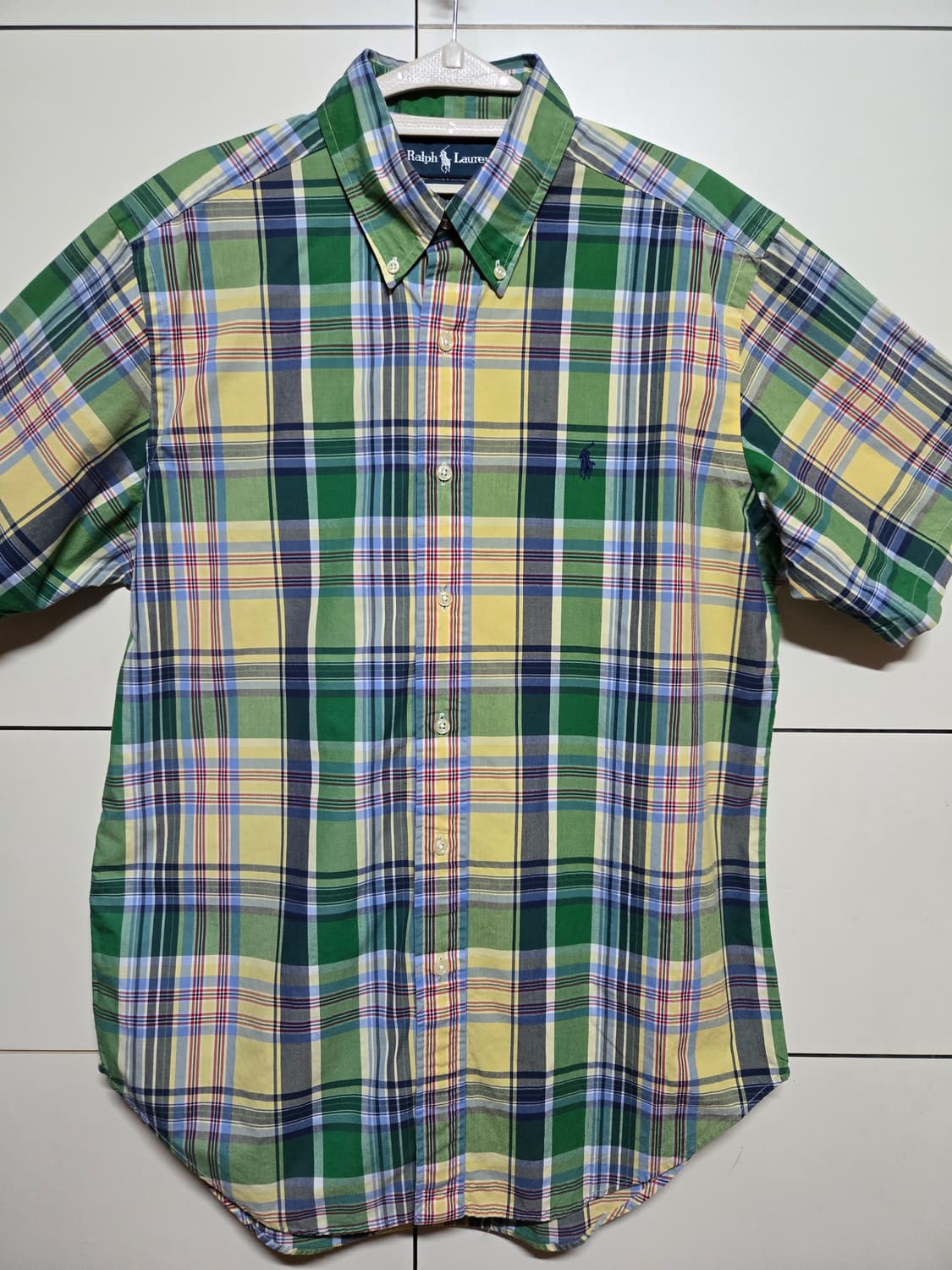 폴로 랄프로렌 정품 남성 체크 반팔 셔츠 상품이미지2