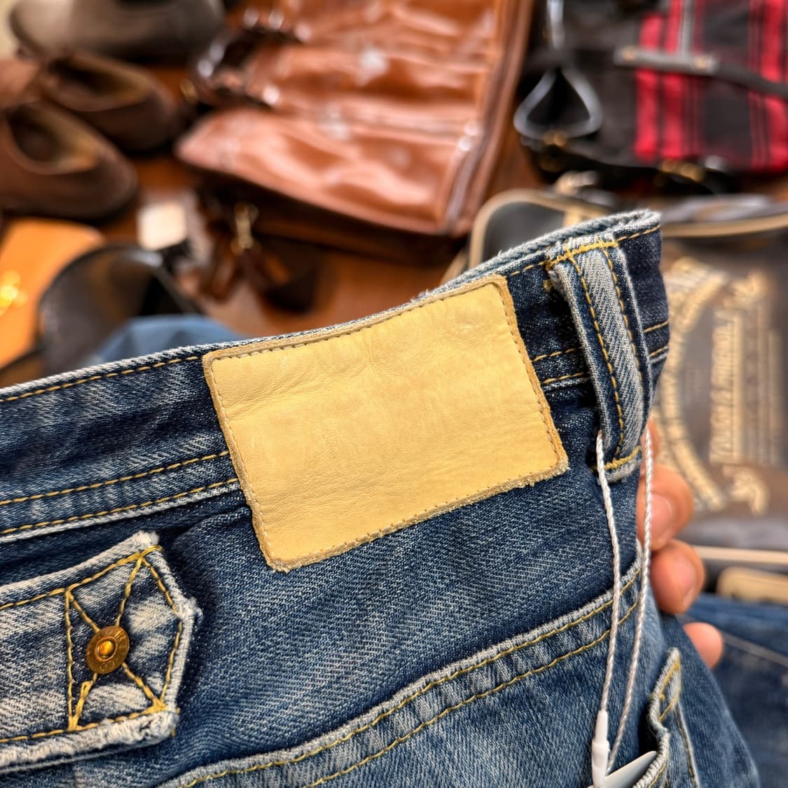 SOMET 일본생산 신치백 데님 실측 34 상품이미지4