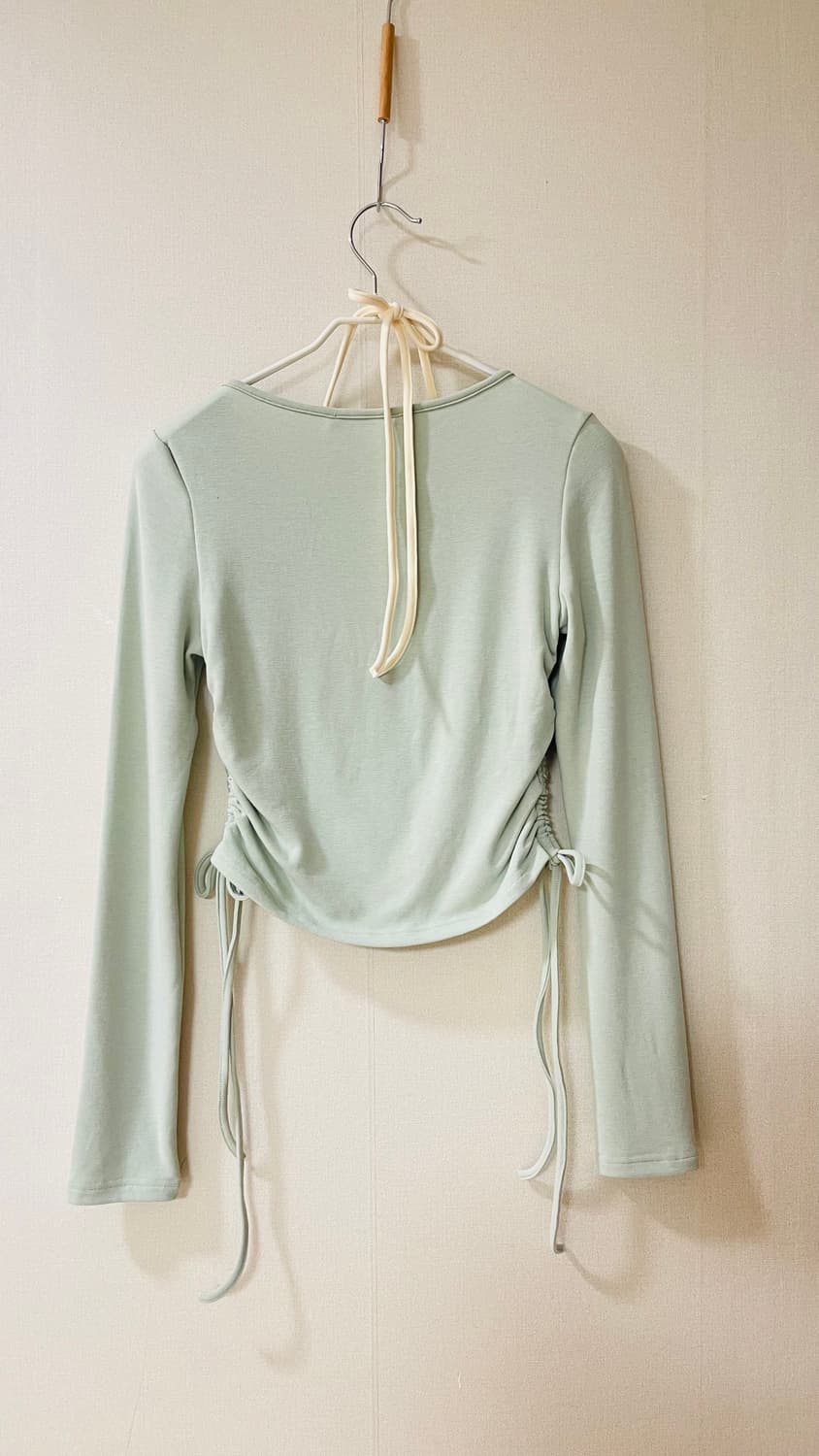 택달린새상품) 비비스타입 Vivi’s Type 여리여리 민트 셔링 레이어 상품이미지5