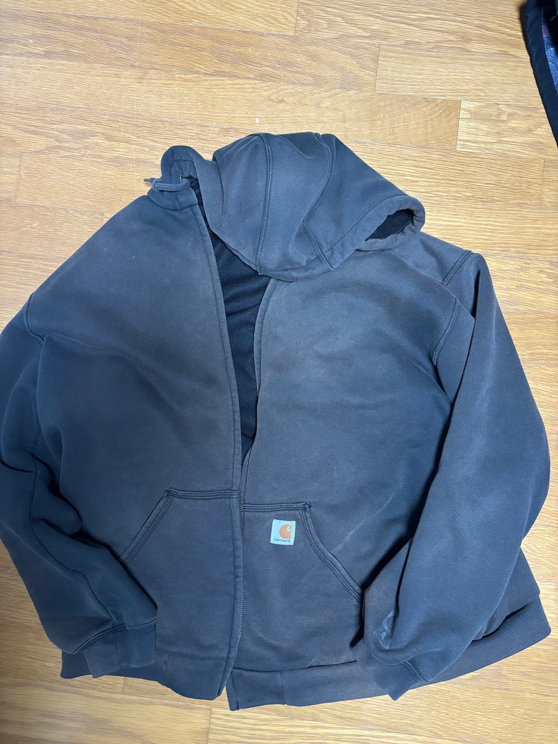 칼하트 썬 페이드 써멀 후드집업 블랙xl 상품이미지1