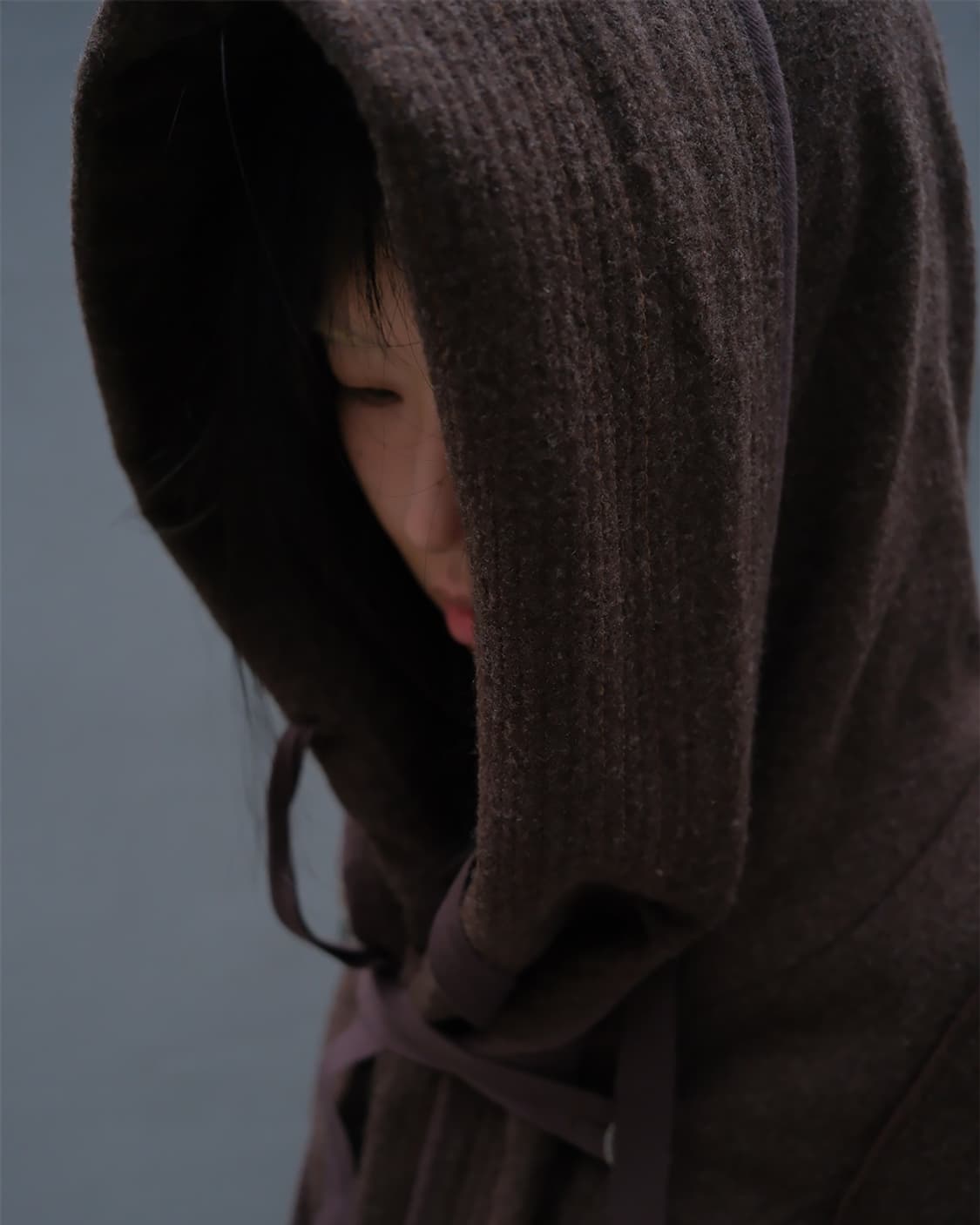 00s Bondage drape hood coat 상품이미지3