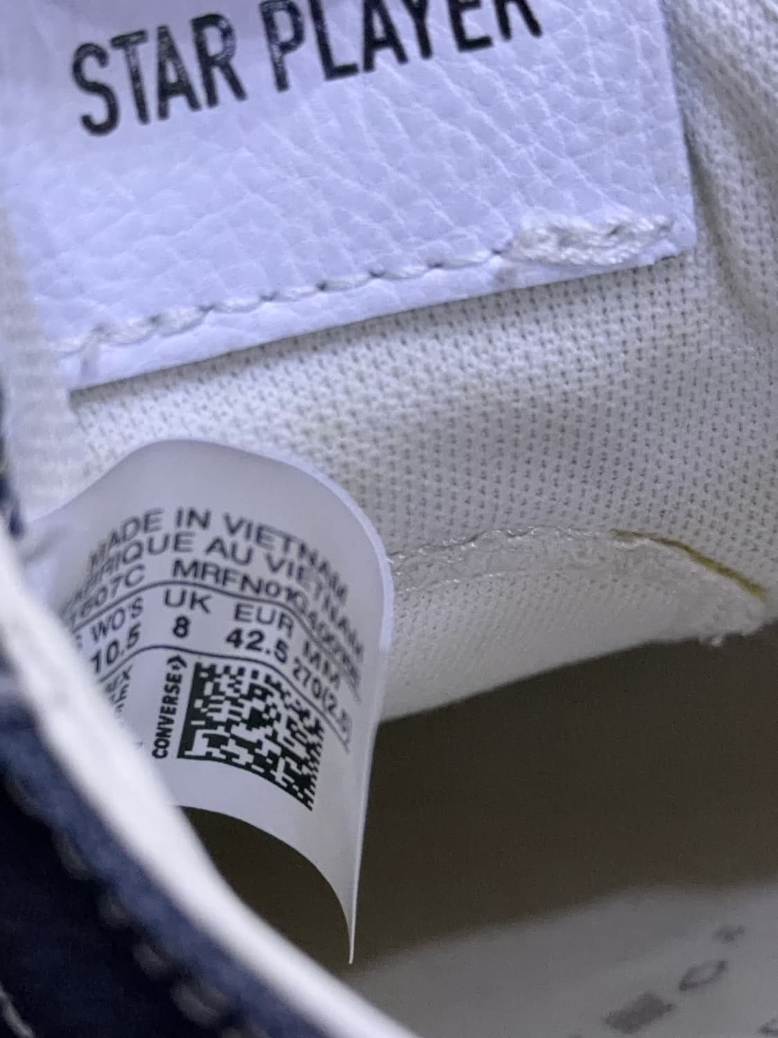 컨버스 올스타 원스타 캔버스 로우 스니커즈 블랙 270 상품이미지9