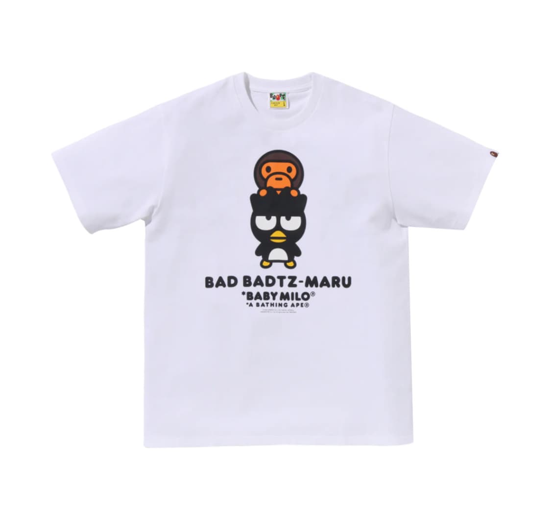 [L] 베이프X산리오 배드바츠마루 티셔츠 상품이미지1