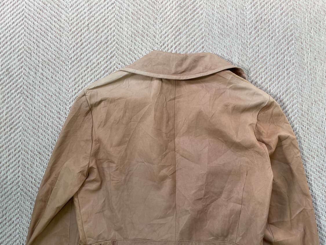 스포츠막스 플로럴 펀칭 디테일 리얼 레더 자켓 상품이미지9