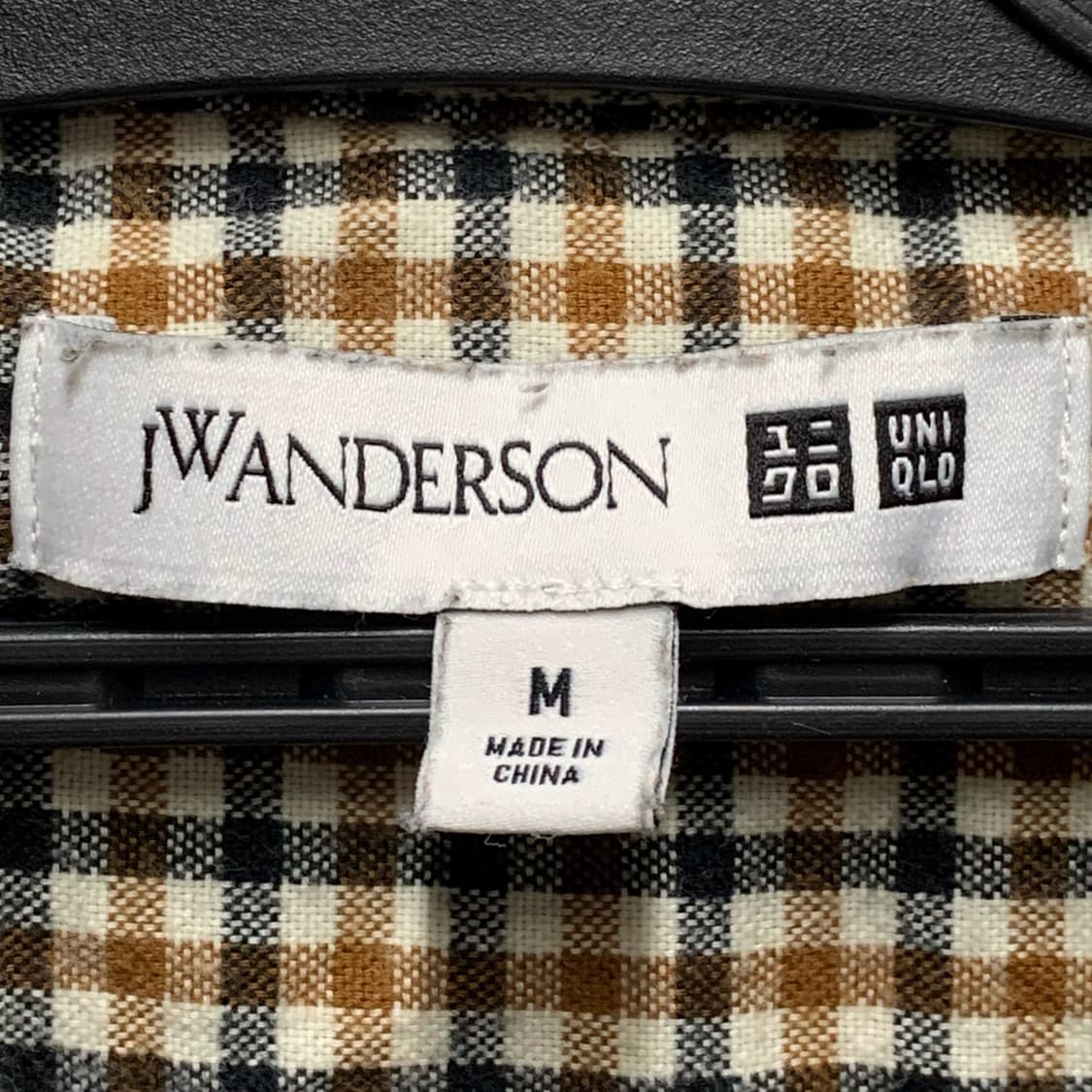 [M] 유니클로 X JWAnderson 테터솔체크 코튼셔츠 상품이미지5