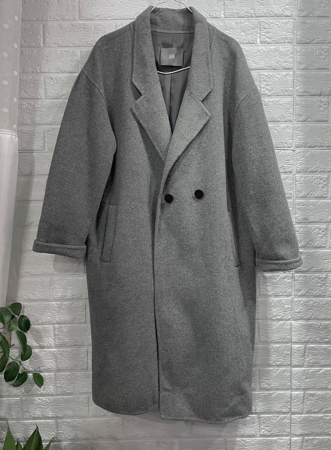 BUBA 여성 울캐시미어코트:) 롱코트 모직코트 그레이회색코트하객룩 상품이미지2