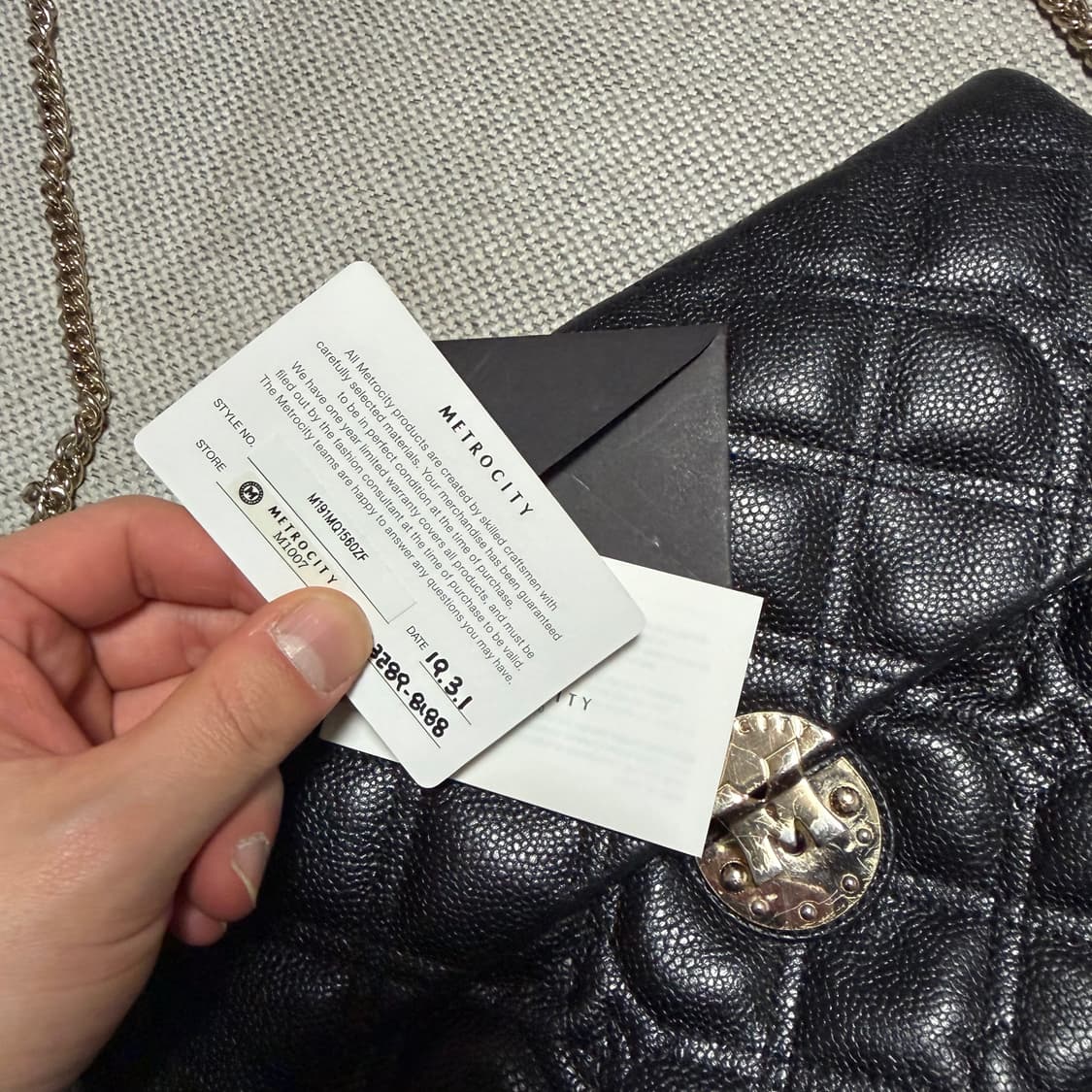 메트로시티(METROCITY) 퀄팅 크로스백 상품이미지4