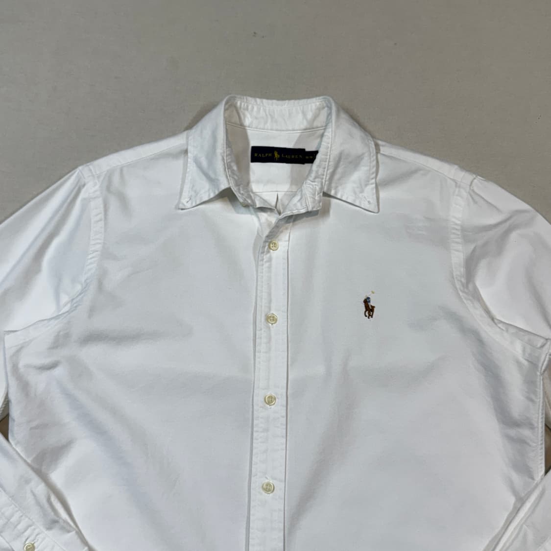 M) 폴로 랄프로렌 클래식 옥스포드 화이트 셔츠 상품이미지3