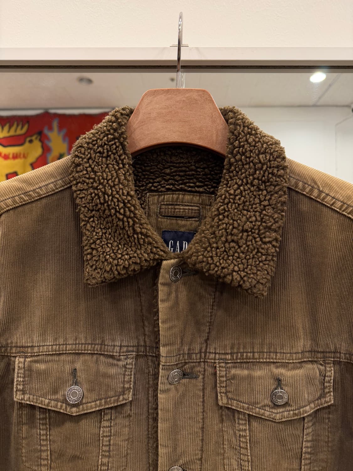 90-00s Gap 올드갭 쉐르파 코듀로이 트러커 자켓 상품이미지3