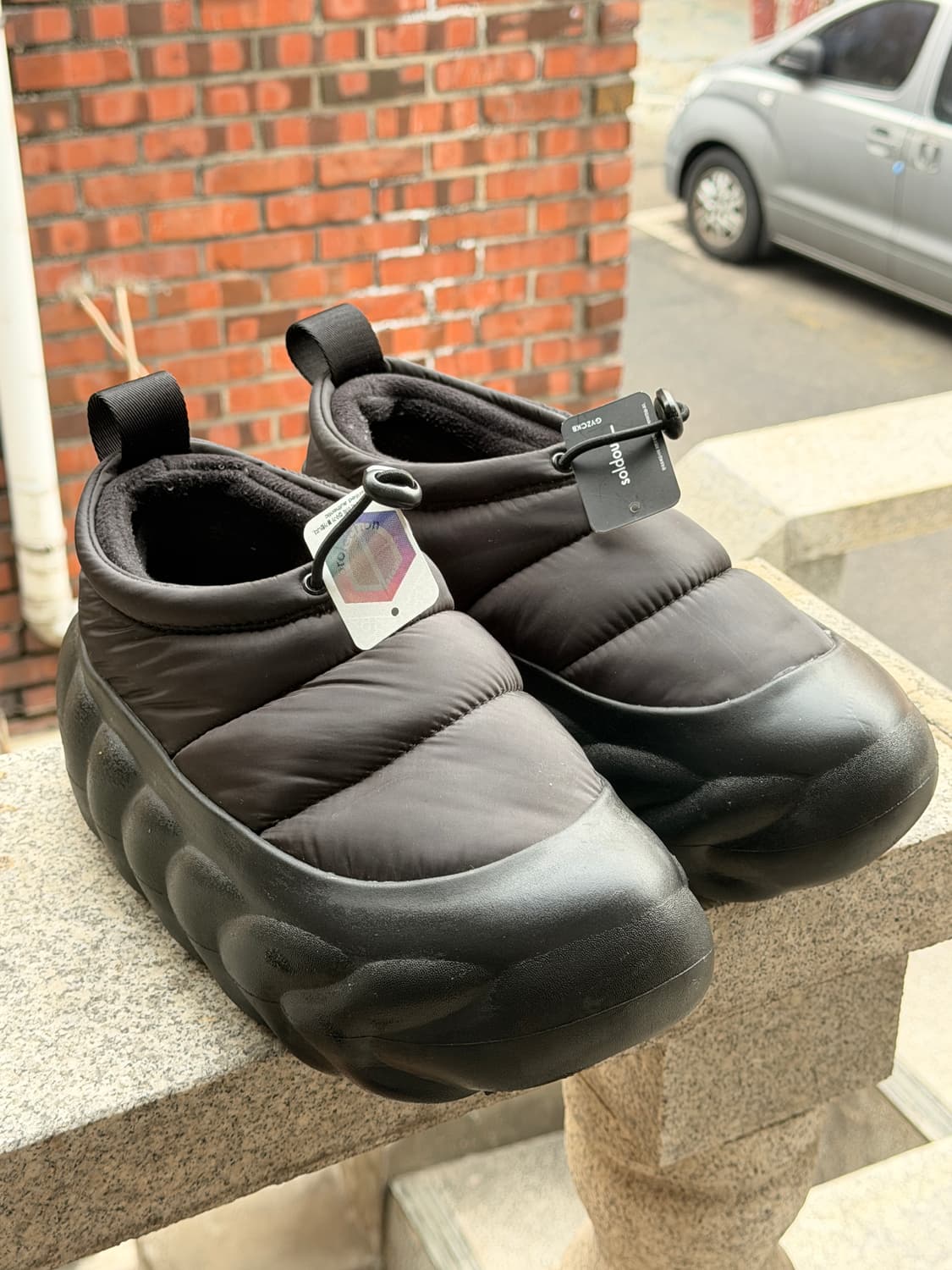 크록스 오버퍼프 쇼티 블랙 260 상품이미지1