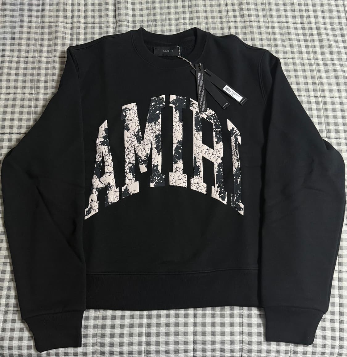 Amiri 아미리 로고 맨투맨 블랙  상품이미지1