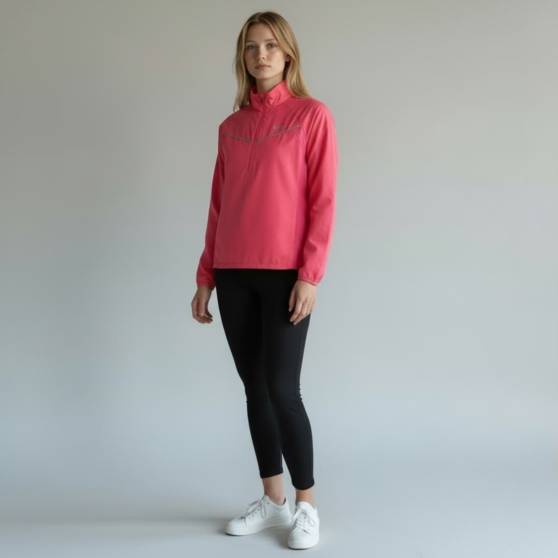 [L] Nike 나이키 우먼즈 스우시 기능성 반집업 풀오버 상품이미지1