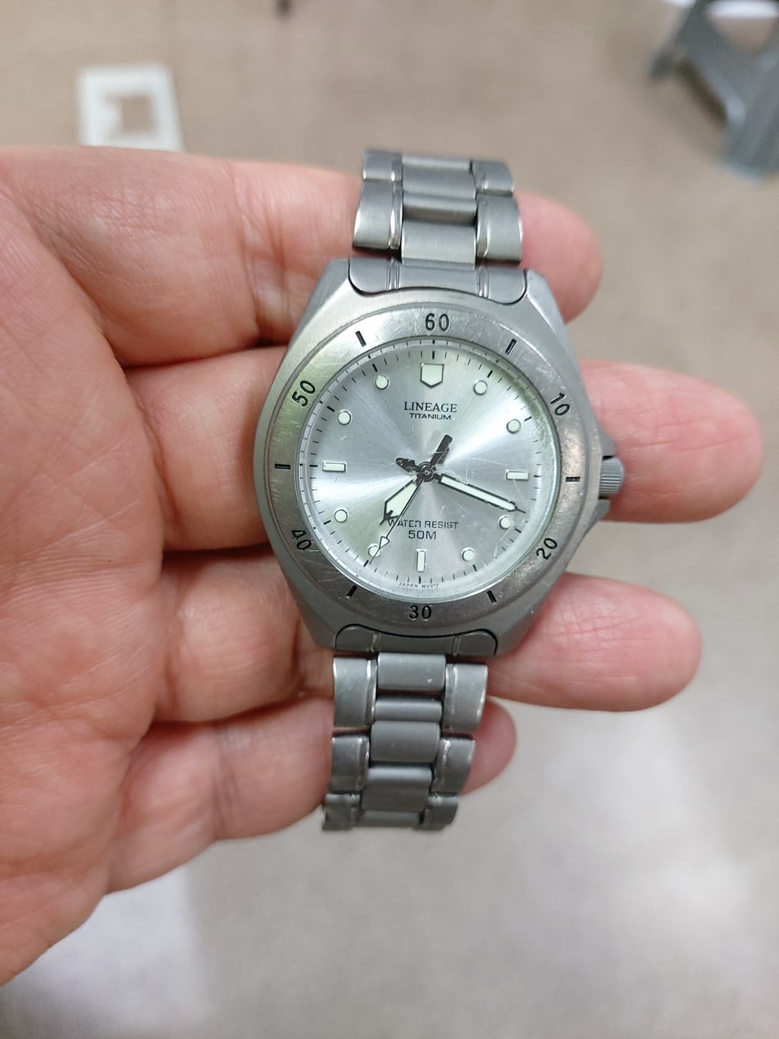 리니지 티타늄 메탈 시계 상품이미지1