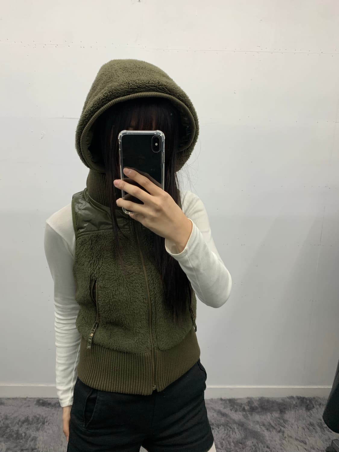 버버리 블루라벨 y2k 리버시블 다운 베스트  상품이미지3