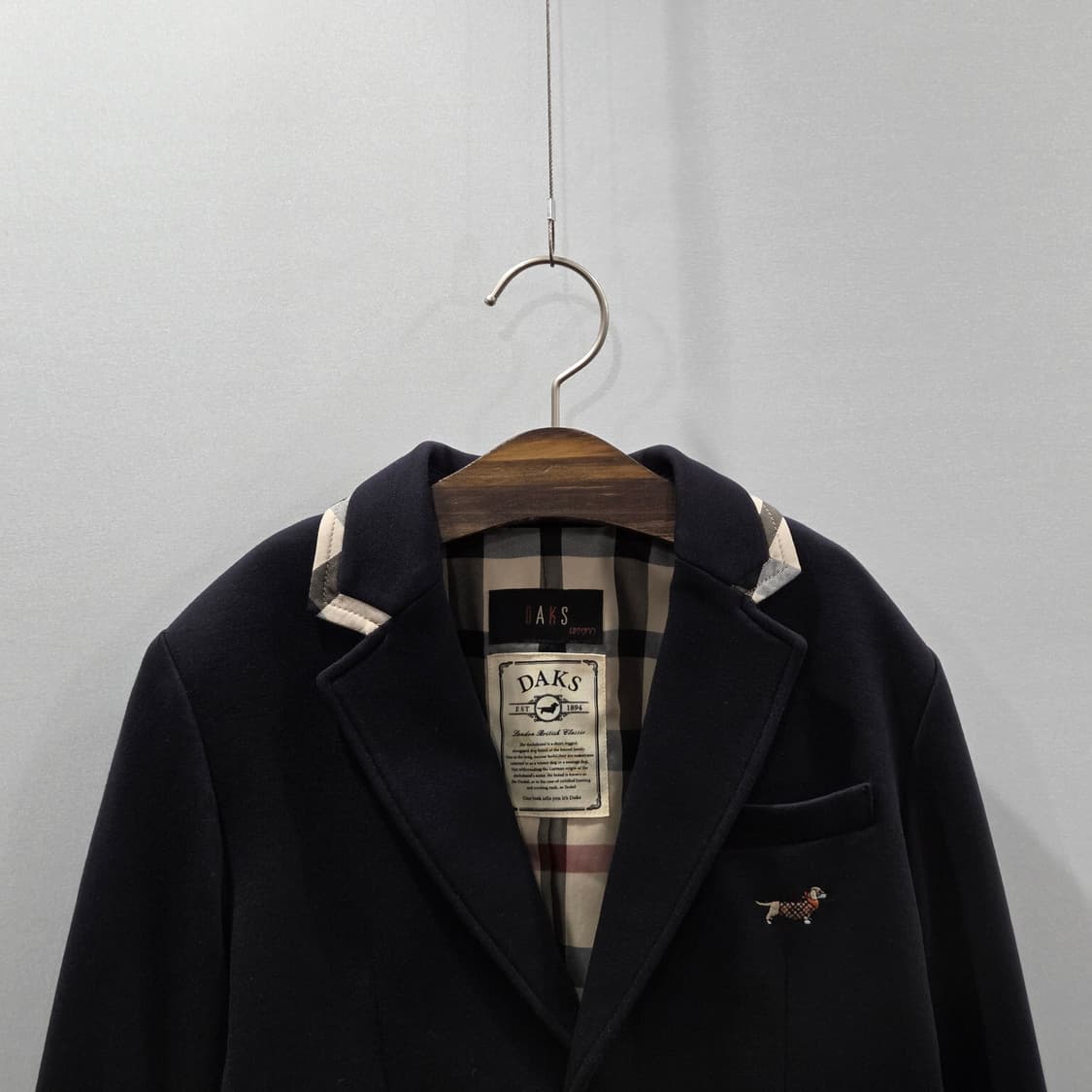 닥스 키즈 블레이저 자켓 네이비 130/9Y 상품이미지2