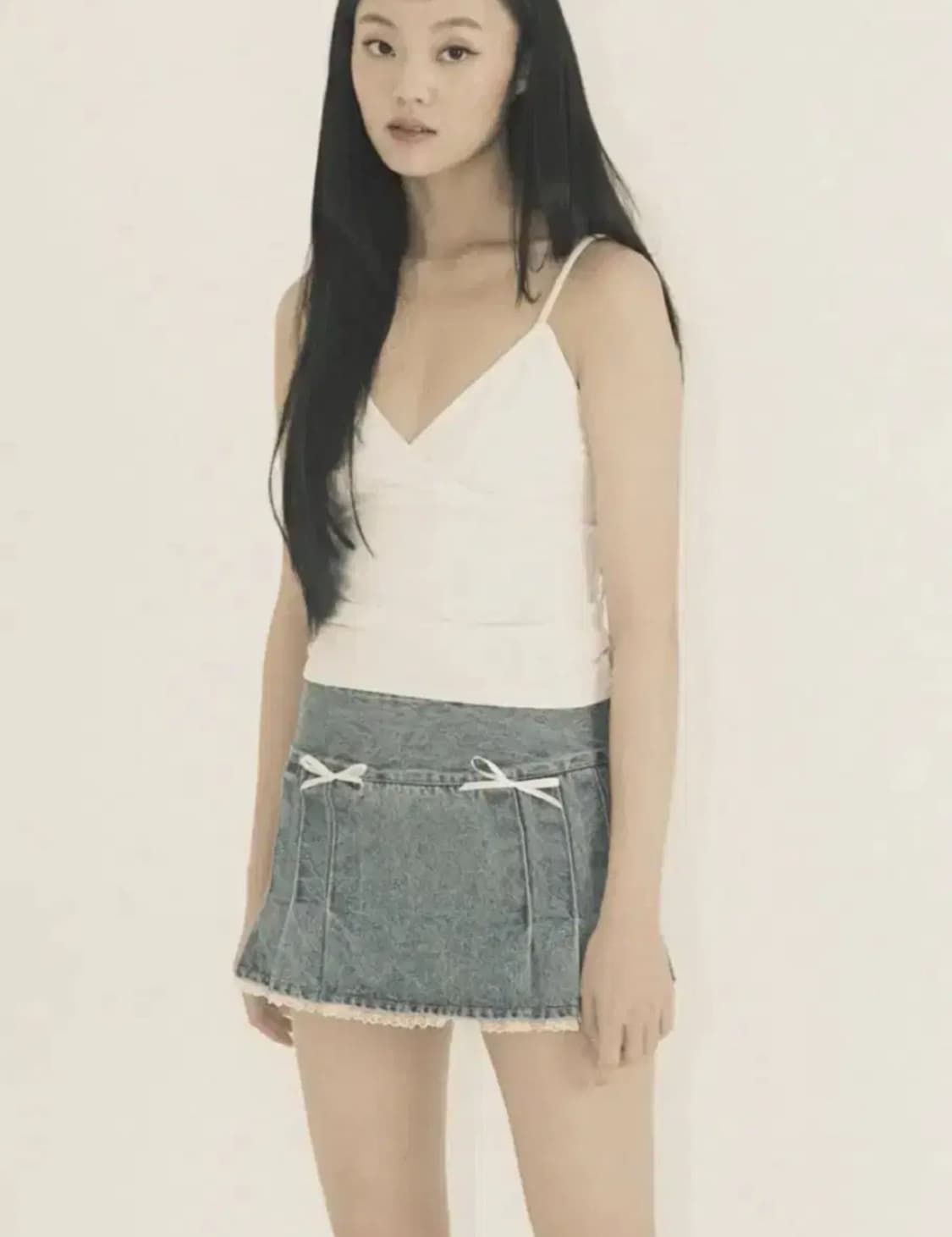 쓰리타임즈 베이직 케미솔 블랙 M 상품이미지1
