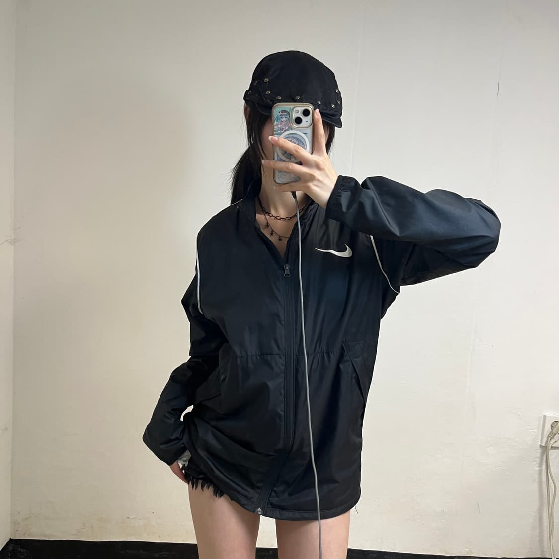 Nike Black Windbreaker 상품이미지1