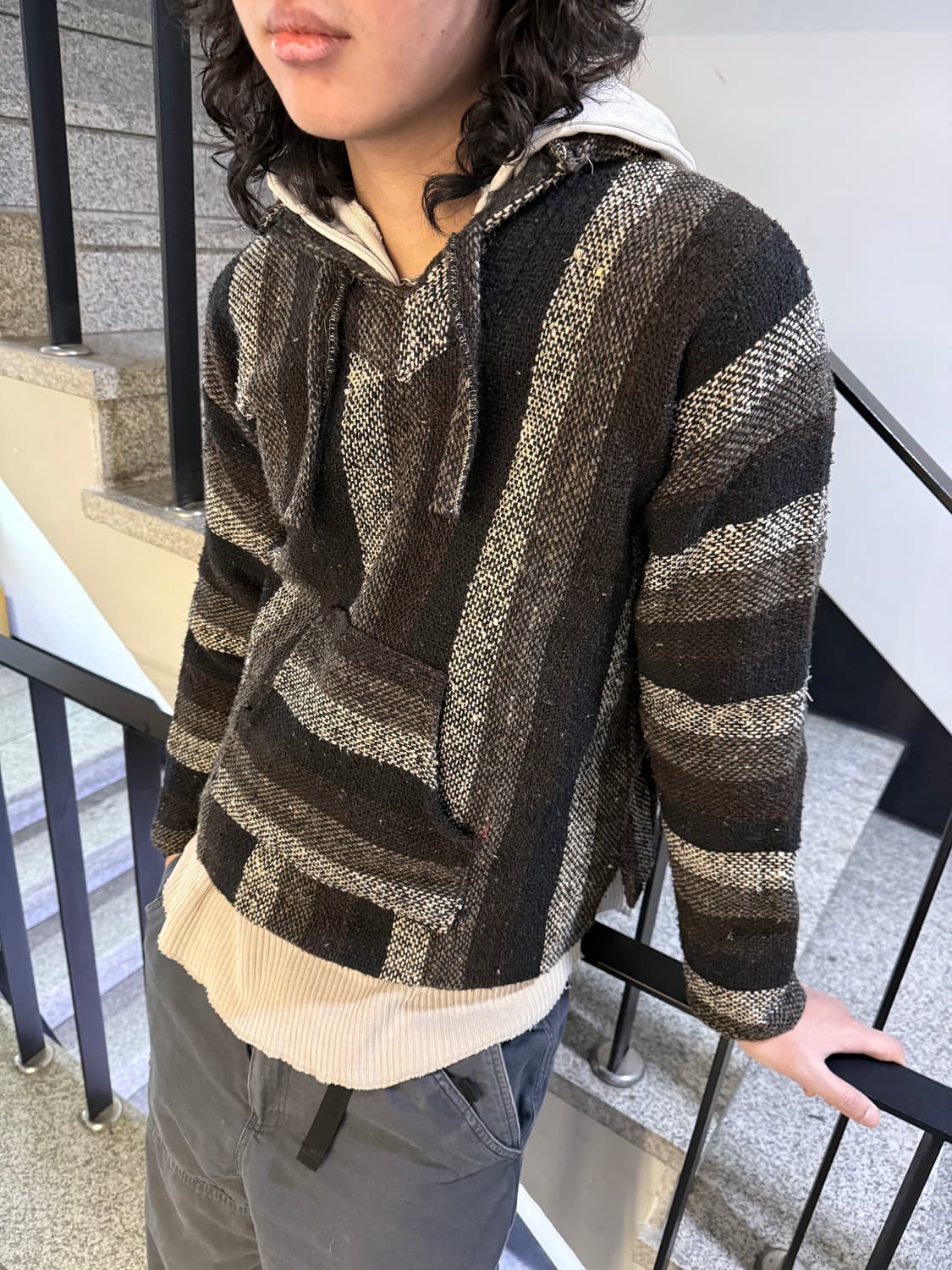 mexican baja knitted hoodie 상품이미지2