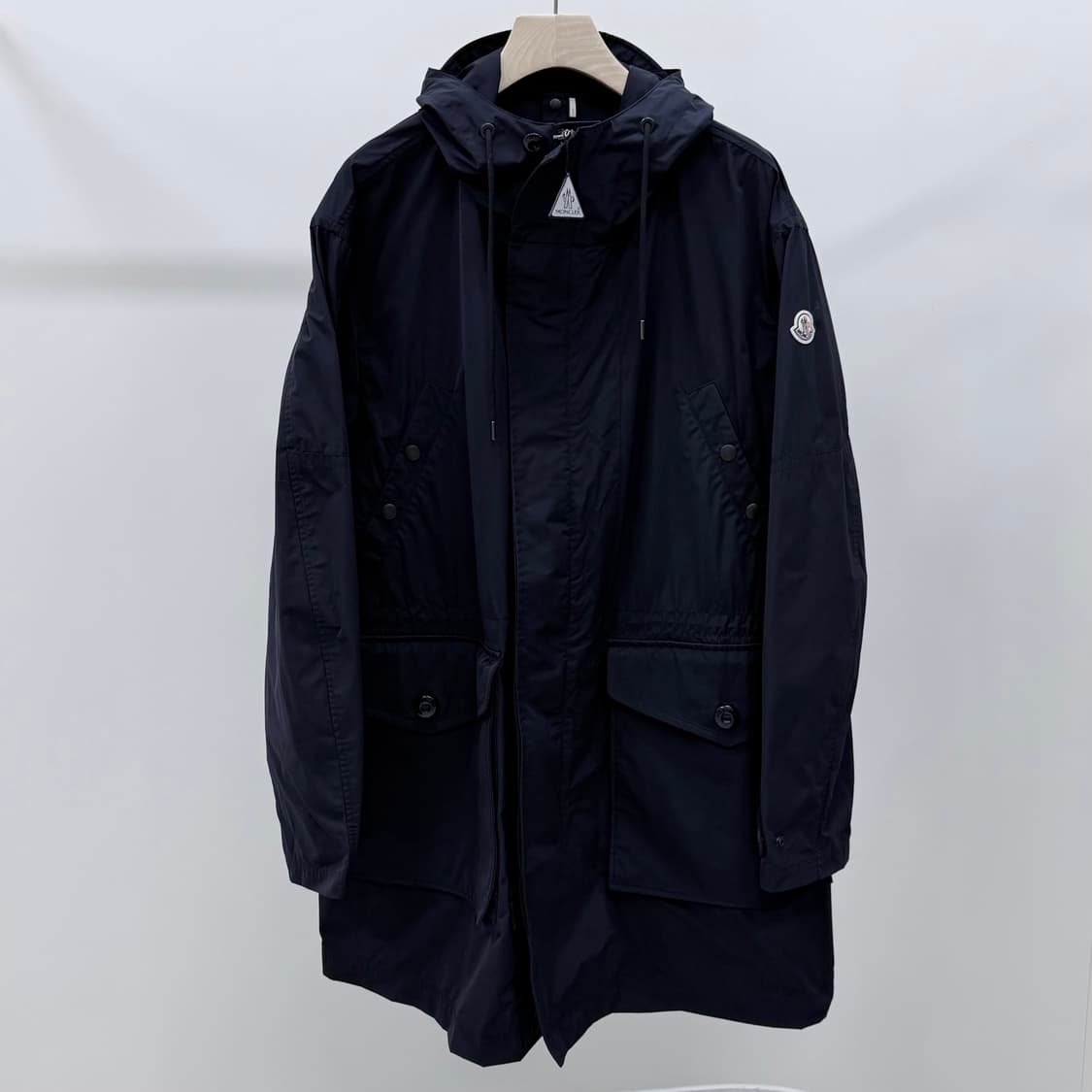 [S+급/6] 몽클레어 guiers 후드 바람막이 야상 자켓 다크네이비 상품이미지1