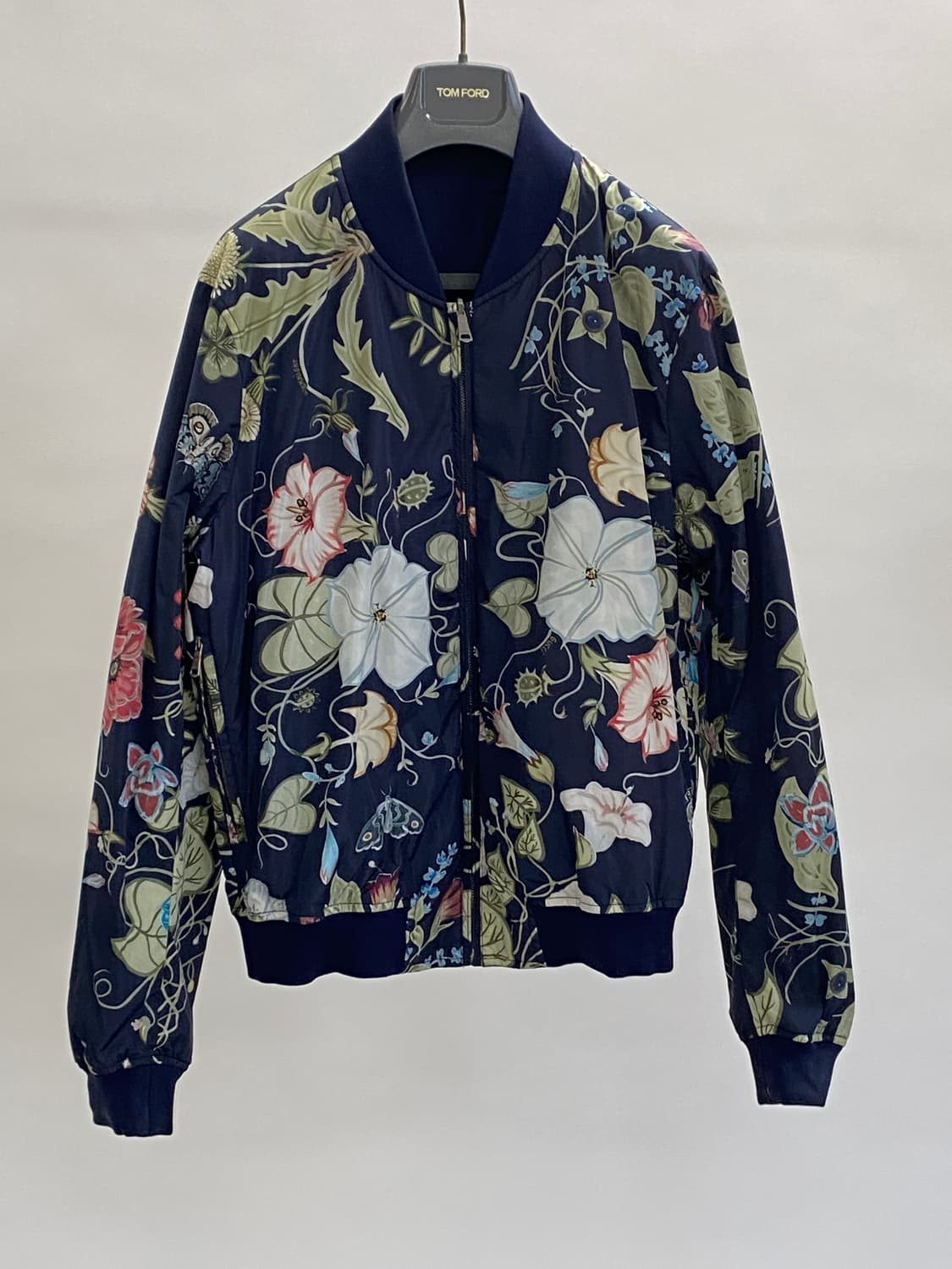 구찌 플로럴 봄버 자켓 네이비 50 상품이미지1