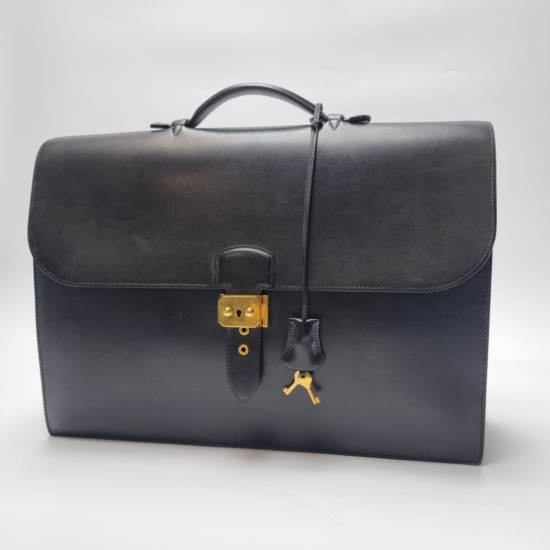 에르메스 삭아데페슈 41 블랙 금장 브리프케이스 남여공용(상급,서류가방) 상품이미지2