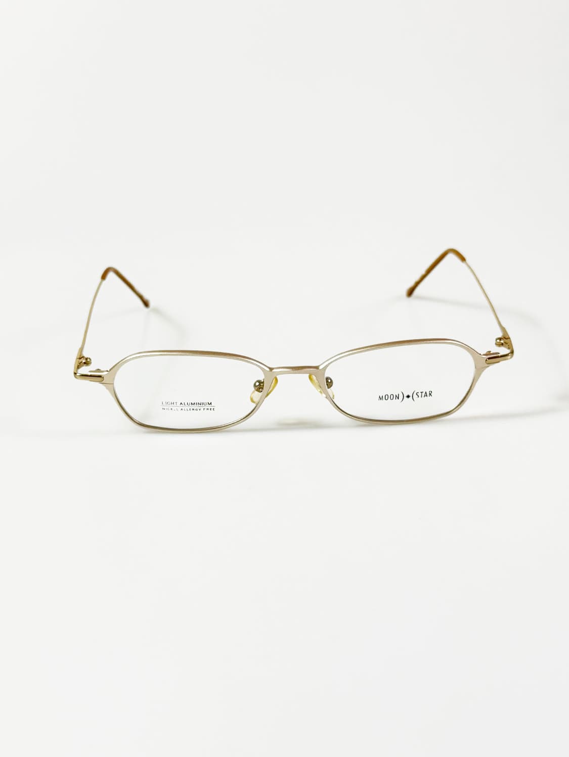 MOON STAR 골드 슬림 스퀘어 메탈 빈티지 안경 상품이미지2