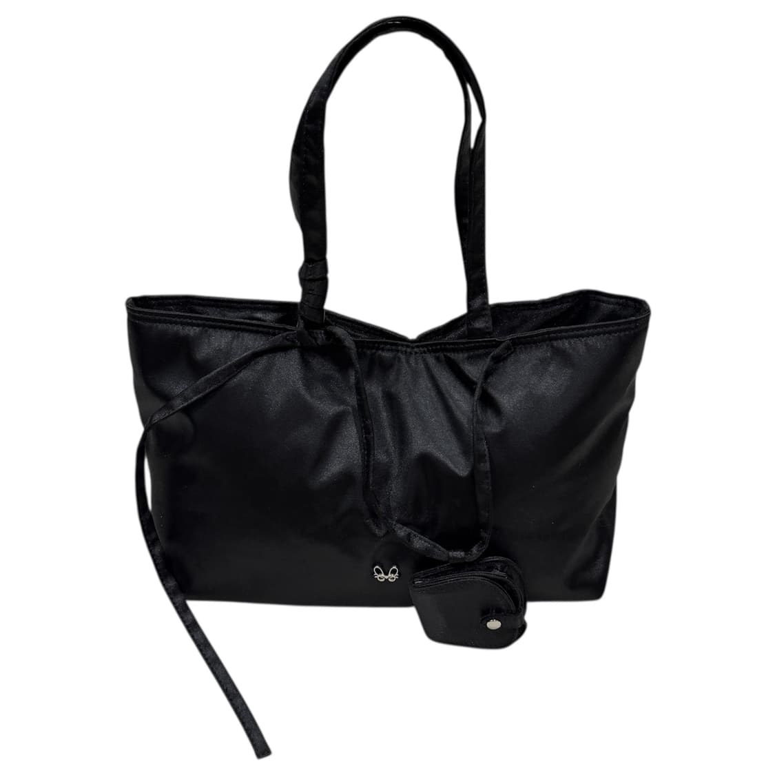 MMLG 우먼 사틴 숄더백 가방 블랙 상품이미지2