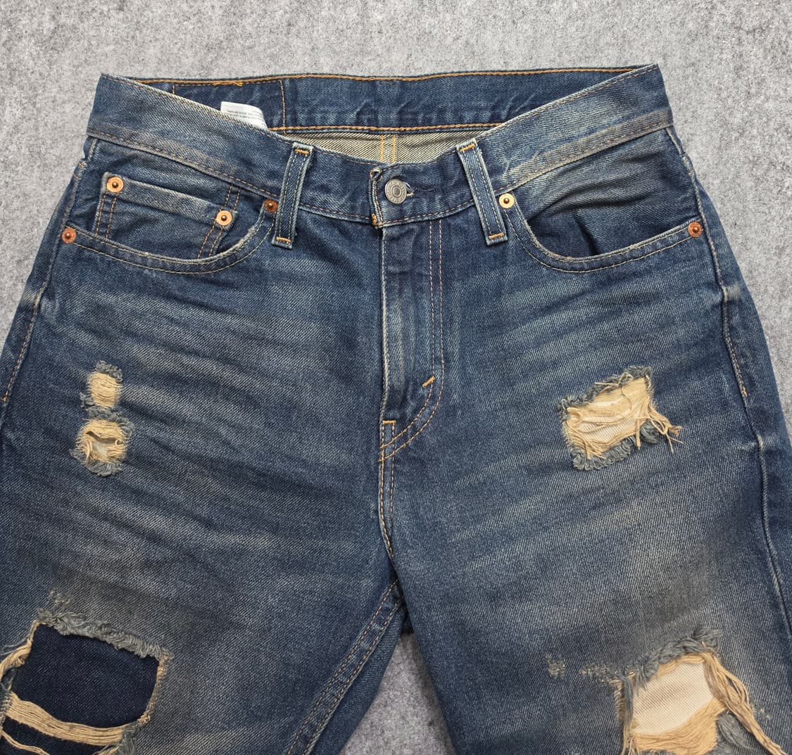 리바이스 511 워싱 디스트로이드 데님팬츠 청바지 30 x 32 상품이미지5