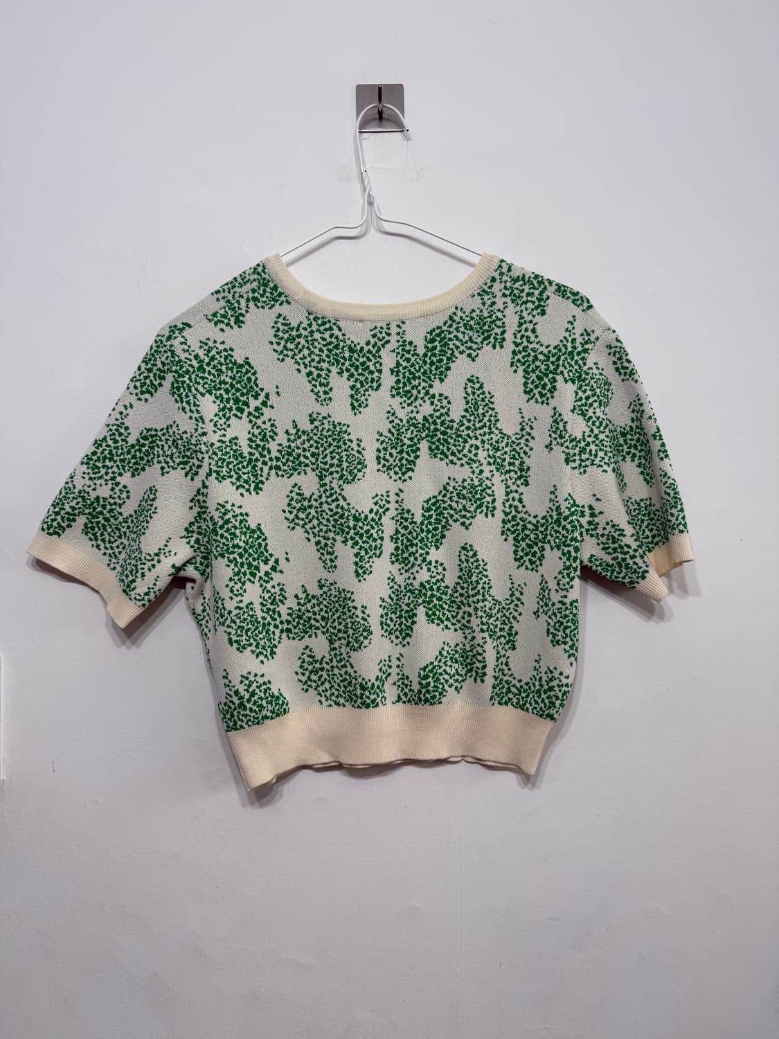 렉토 RECTO 선라이즈 자카드 니트 반팔 S 상품이미지7