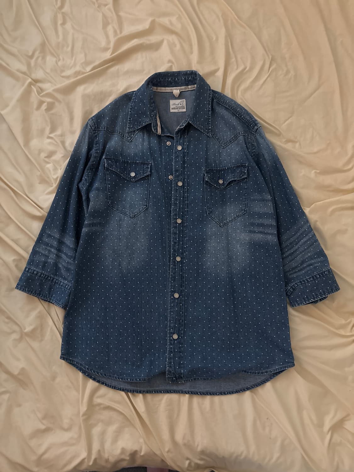 dot denim shirts 상품이미지1
