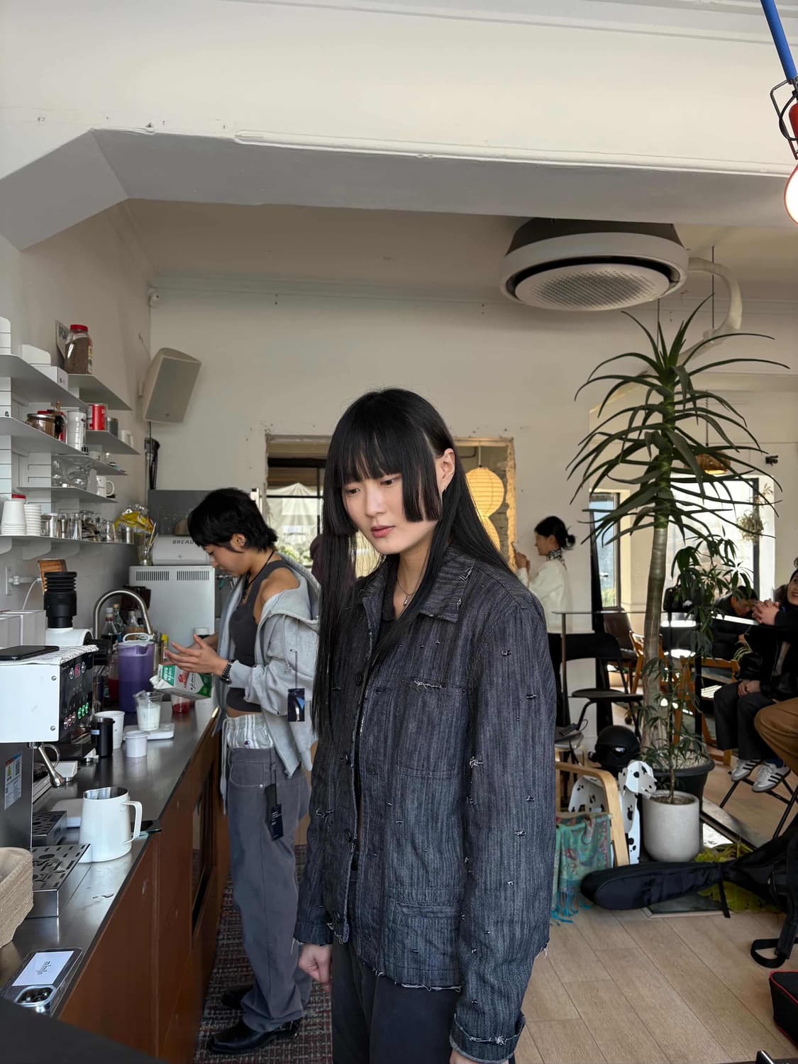 Smith's 블랙 데님 디스트레스드 자켓 상품이미지3