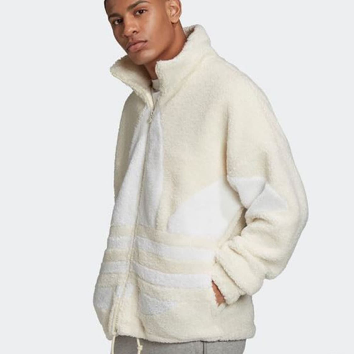 아디다스 빅트레포일 오버사이즈 플리스 자켓 상품이미지3