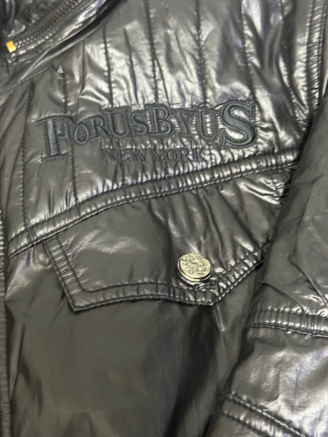 FUBU 퀄팅 FORUSBYTS 블랙 패딩 점퍼 B50 상품이미지5