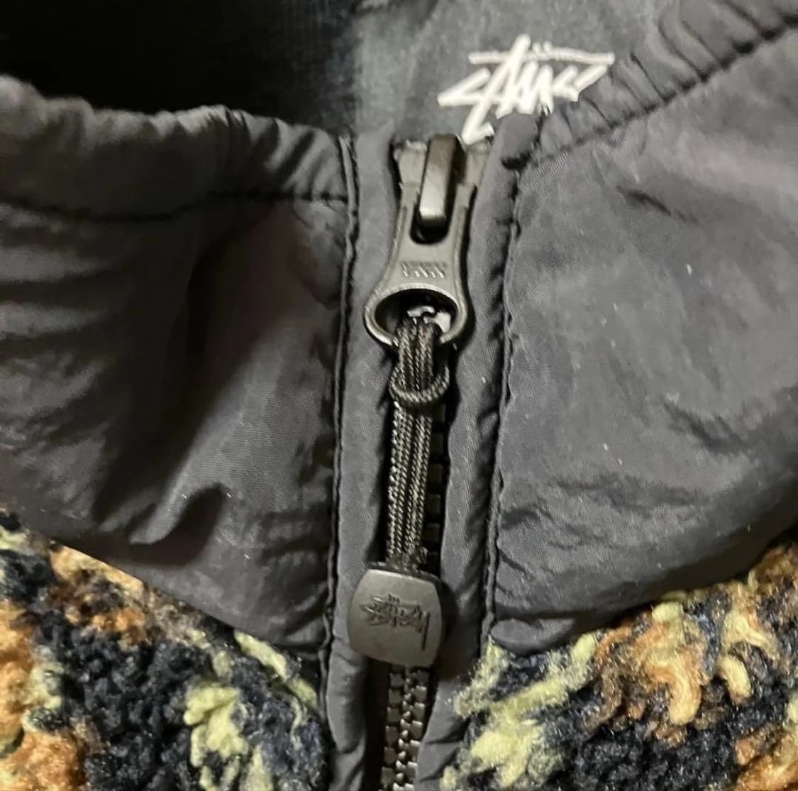 스투시 x 리마 자카드 쉐르파 자켓 블랙 상품이미지4