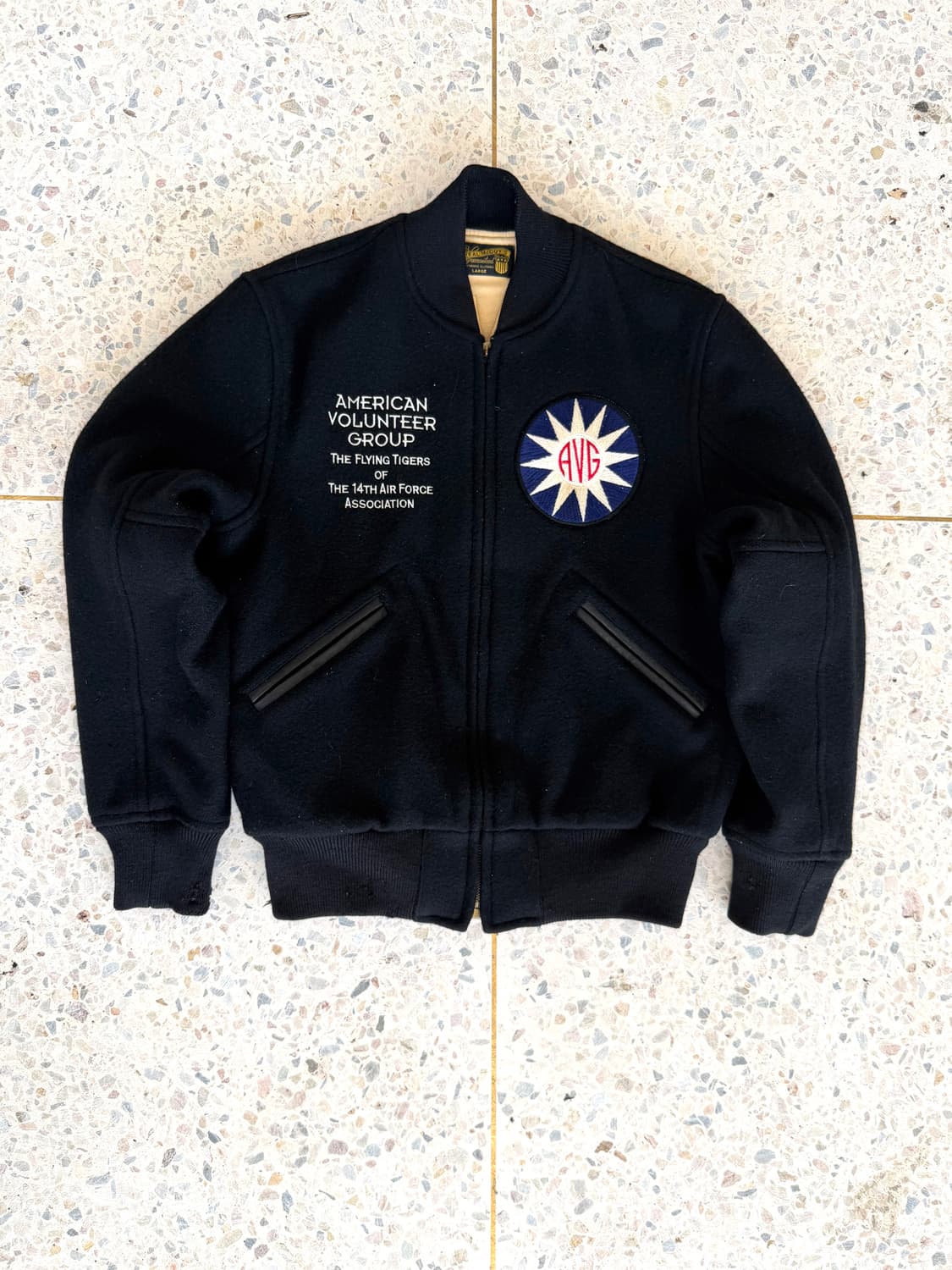 Real McCoy's AVG Flying Tigers 바시티 자켓 상품이미지6
