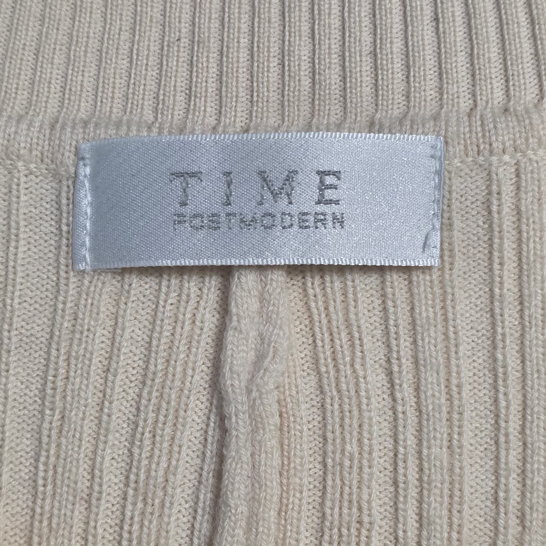 0753 TIME 타임 아이보리 골지 니트 가디건 / 한섬 정품 상품이미지7