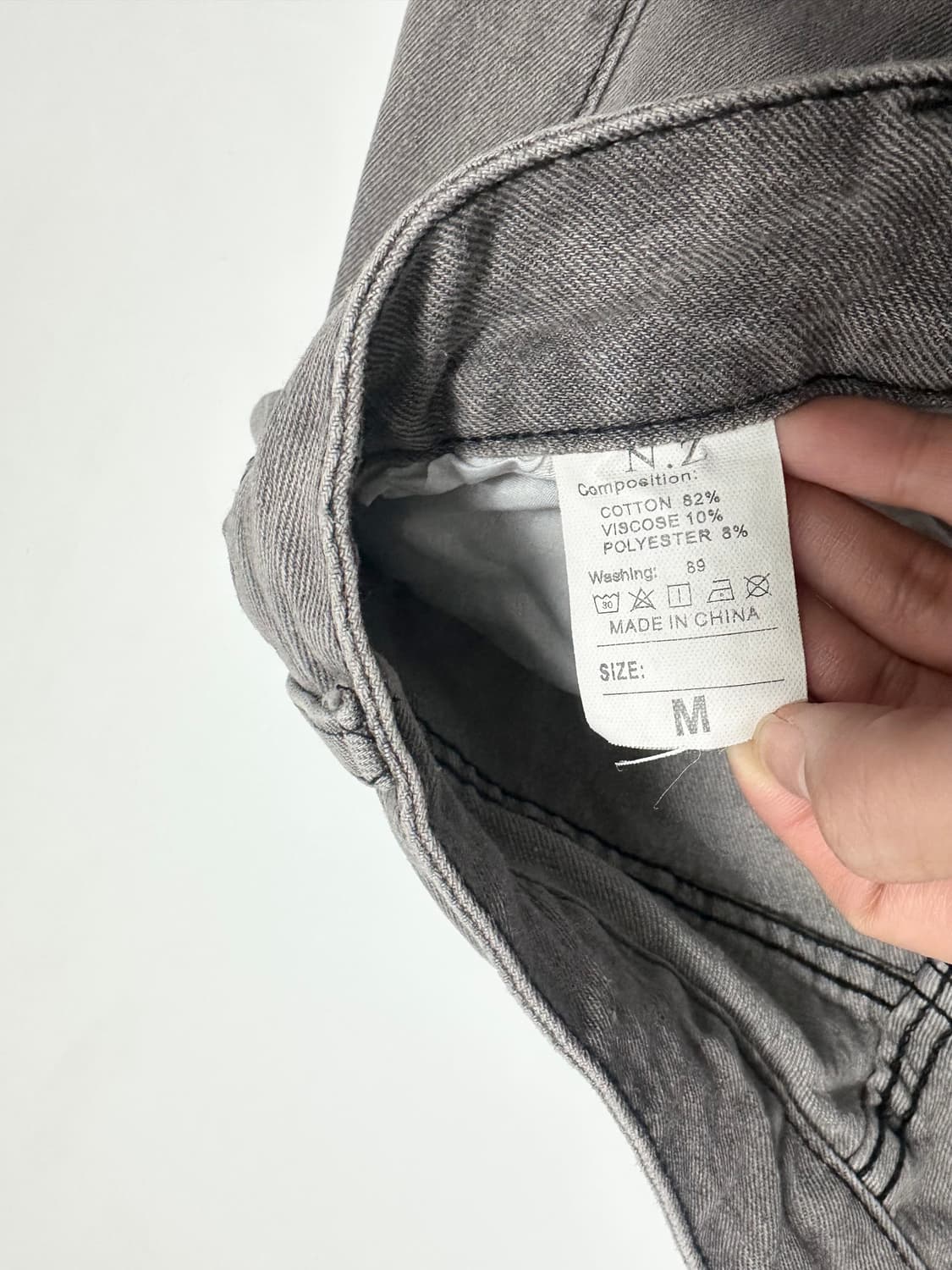 빈티지 워싱 카고 데님팬츠 상품이미지5