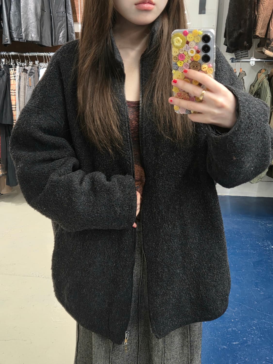 Armani 아르마니진스 모헤어 자켓 상품이미지2