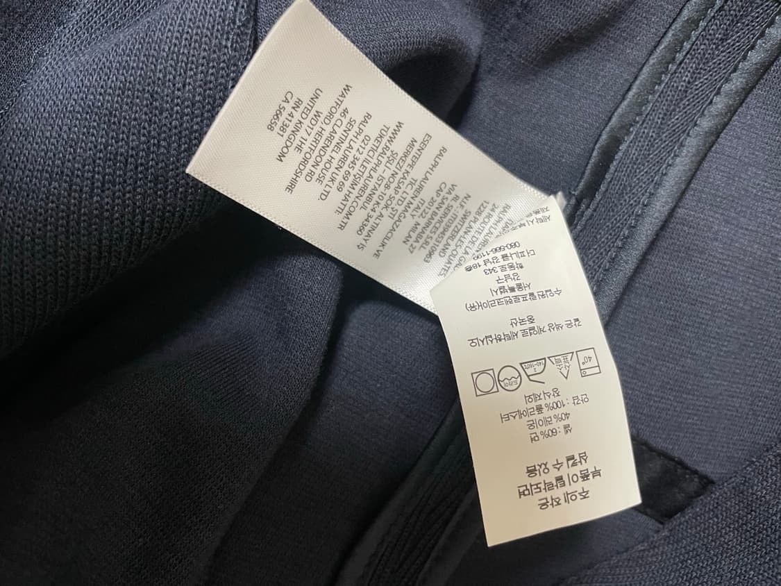 폴로 랄프로렌 네이비 금장와펜 자켓 155/84A 상품이미지3